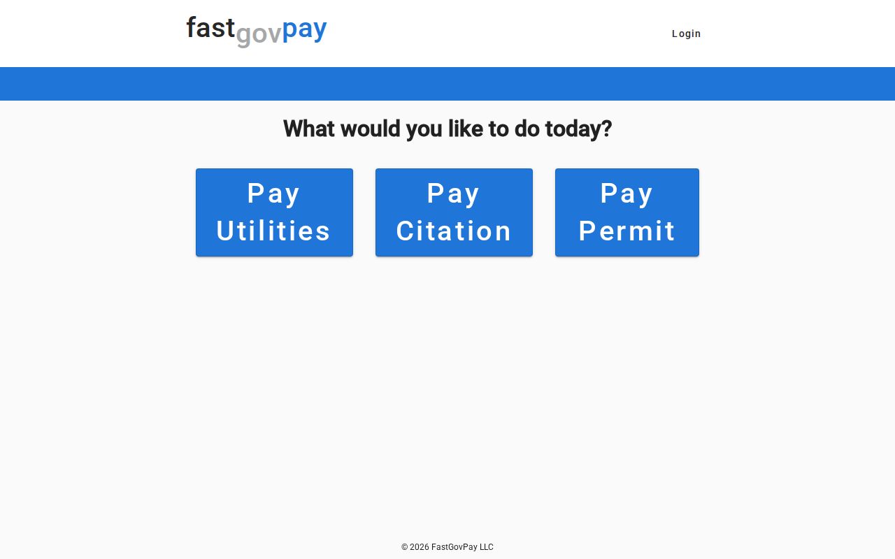 Kerens court docket FastGovPay public landing page